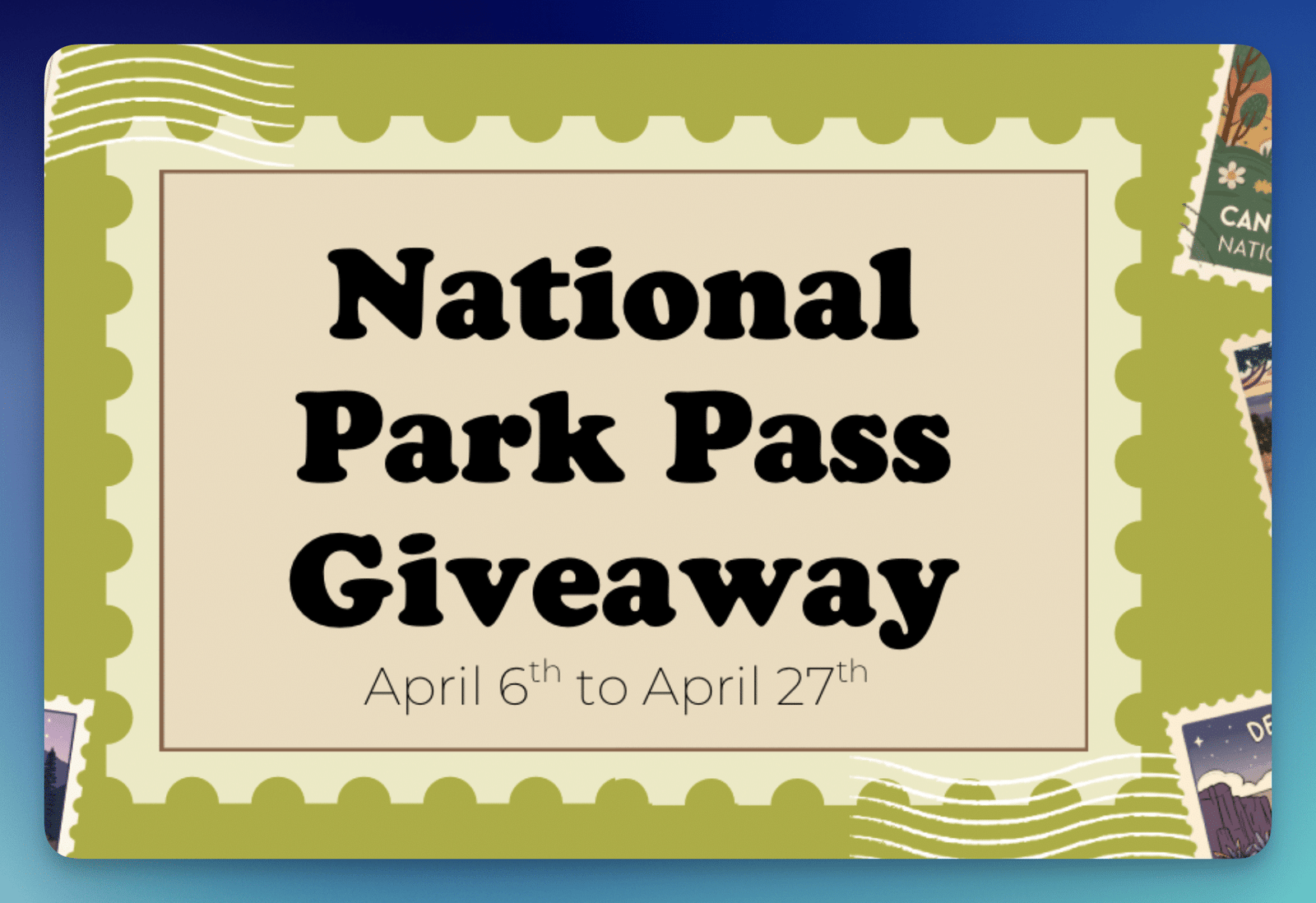 Win a National Park Pass: Morrison Outdoors Giveaway for 4 Winners! Win a National Park Pass: Morrison Outdoors Giveaway for 4 Winners!