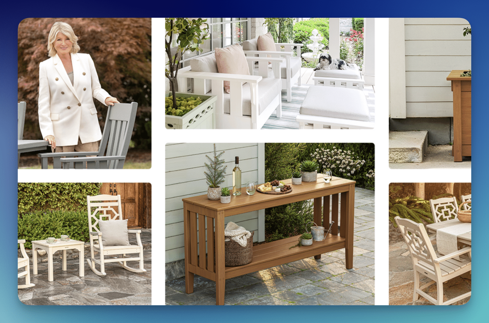 Enter the POLYWOOD x Martha Stewart Outdoor Living Sweepstakes for a Chance to Win