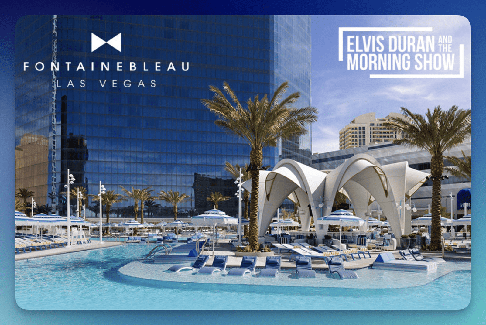 Join the Elvis Duran Summer Pool Flyaway Sweepstakes for a Chance to Win! Join the Elvis Duran Summer Pool Flyaway Sweepstakes for a Chance to Win!