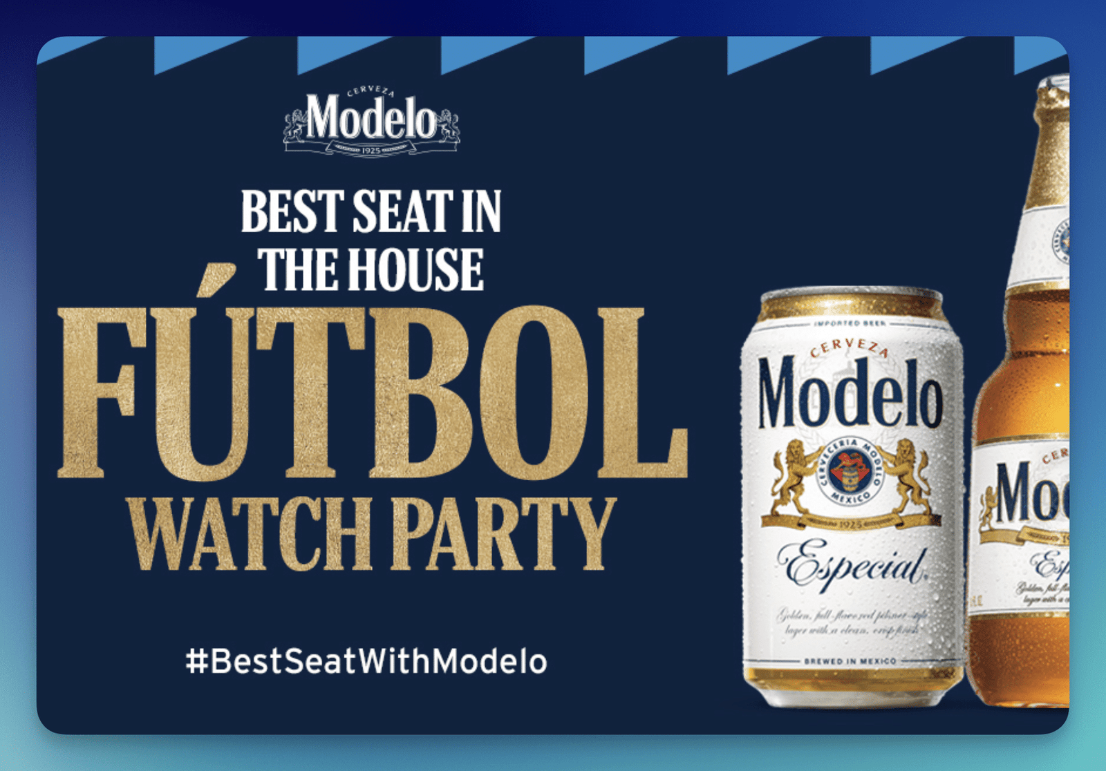 Join the Modelo Watch Party: Apply Now with Ripple Street in Select States Join the Modelo Watch Party: Apply Now with Ripple Street in Select States