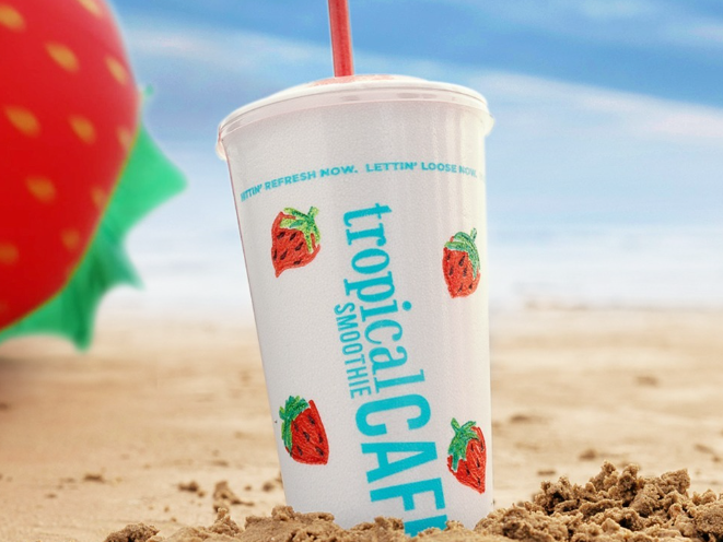 Get a FREE Smoothie at Tropical Smoothie Cafe on June 5 from 2-7 PM!